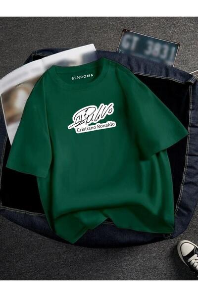 DM DOLCE MORE TRICOU UNISEX CU IMPRIMEU JUCĂTOR DE FOTBAL OVERSIZE CU IMPRIMEU