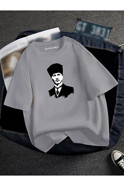 DM DOLCE MORE TRICOU UNISEX OVERSIZE CU IMPRIMEU ATATURK