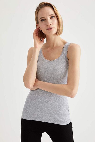DeFacto Fall In Love Tank Top cu ajustare normală