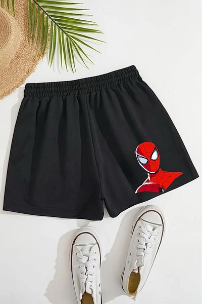 BENROMA Spider Printed Unisex Children's Shorts