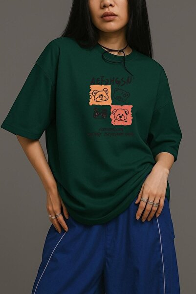 DM DOLCE MORE TRIUC DE Mărime mare UNISEX CU IMprimare BEAR