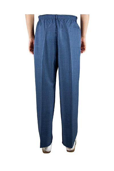 İhvan Pantaloni Shalwar din stofă de sezon albaștri