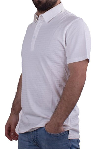Twister Jeans 2214 Ecru Polo Neck Men's T-Shirt