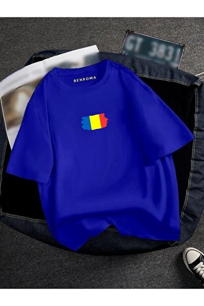 DM DOLCE MORE TRIOC UNISEX IMPRIMAT CU STEAGUL ROMANIA OVERSIZE