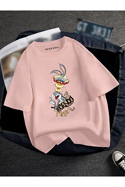 DM DOLCE MORE OVERSIZE BUGS BUNNY BOOOM ΕΚΤΥΠΩΜΕΝΟ UNISEX T-SHIRT ΕΚΤΥΠΩΜΕΝΟ