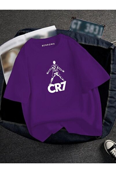 DM DOLCE MORE TRICOU UNISEX CU IMPRIMEU JUCĂTOR DE FOTBAL OVERSIZE CU IMPRIMEU