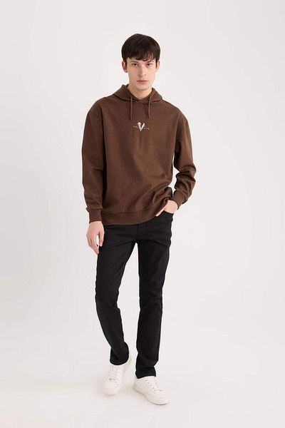 DeFacto Pedro Slim Fit, model îngust, talie normală, pantaloni de jeans cu picioare înguste S2711AZ21SP