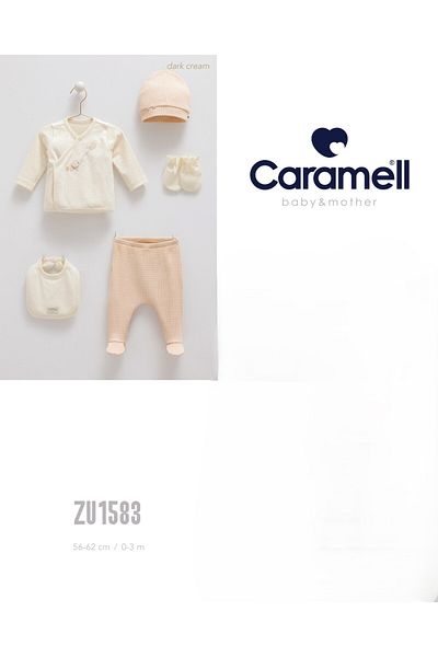 Caramell My Baby Kumsal 100% Cotton 5-Pack Hospital Release Soft Color (Soft Colors) 1583 Cream