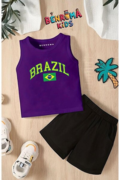 BENROMA BRAZILŠKE ŠORTSEVE I MAJICE SA ŠTAMPOM UNISEKS DEČJI SET