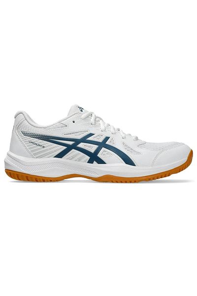 Asics حذاء Upcourt 6 للرجال باللون الأبيض للكرة الطائرة 1071A104-100