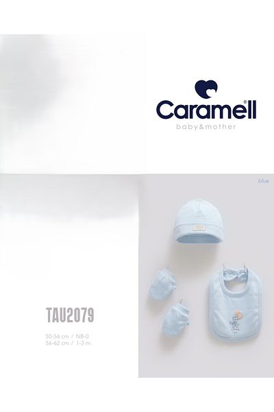Caramell My Baby Kumsal 4-Piece Set Accessory Gloves Apron Beanie Soft Color 2079