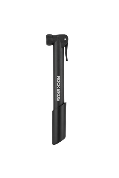 ROCKBROS Pompă portabilă pentru bicicletă, Presta, compatibilitate cu valva Schrader, pompare rapidă, 80 psi, neagră