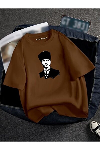 DM DOLCE MORE TRICOU UNISEX OVERSIZE CU IMPRIMEU ATATURK