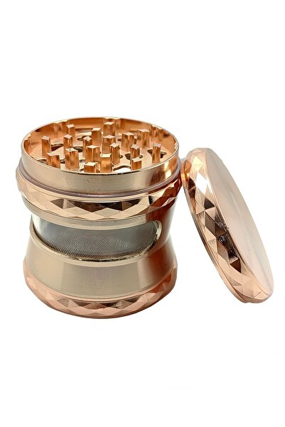 Falconetti 63 mm. Rose Pencereli Tütün Baharat Herbal Öğütücüsü Parçalayıcı r...
