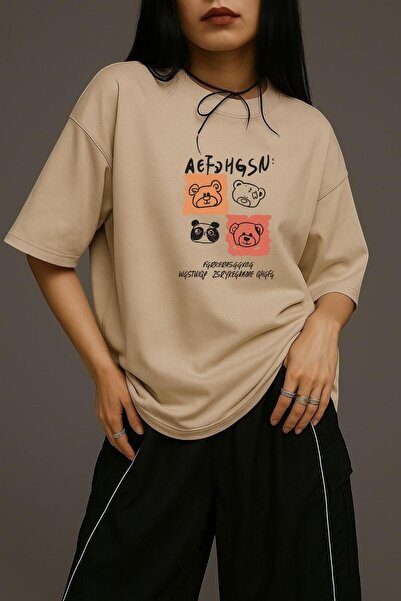 DM DOLCE MORE TRIUC DE Mărime mare UNISEX CU IMprimare BEAR