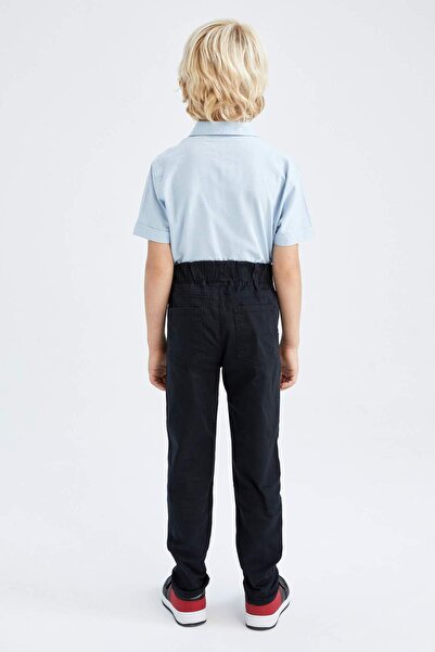 DeFacto Erkek Çocuk Siyah Gabardin Okul Pantolonu