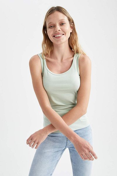 DeFacto Tricou Basic Slim Fit cu bretele I1059AZ21SP