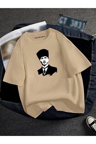 DM DOLCE MORE TRICOU UNISEX OVERSIZE CU IMPRIMEU ATATURK