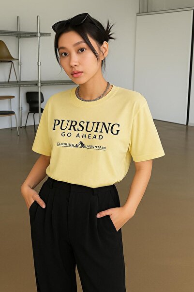 BENROMA TRIOU UNISEX SUPRA-MĂRIME IMPRIMAT PURSUING