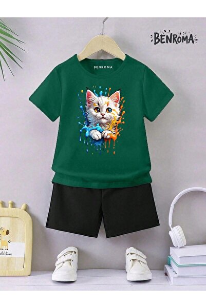 BENROMA Unisek dečiji šorc set - karakter štampan