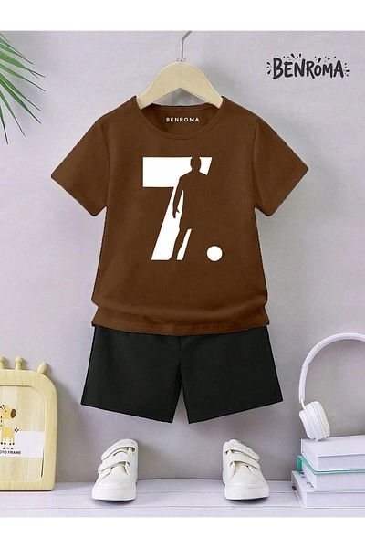 BENROMA Unisex Kids Shorts Set - Character Printed