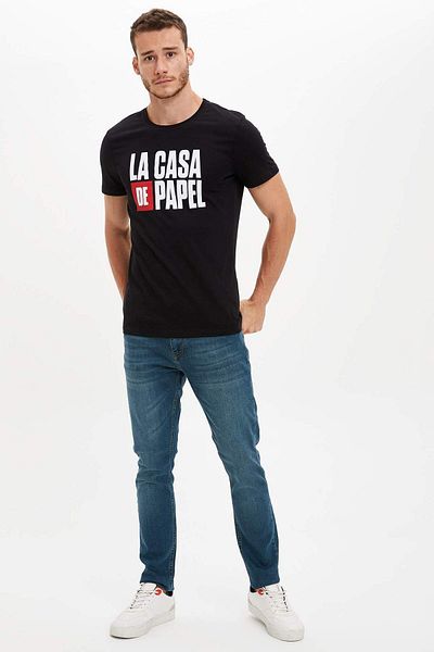 DeFacto Carlo Skinny Fit Extra Slim Fit Talie normală Pantaloni de jeans cu picioare extra înguste S2290AZ20AU