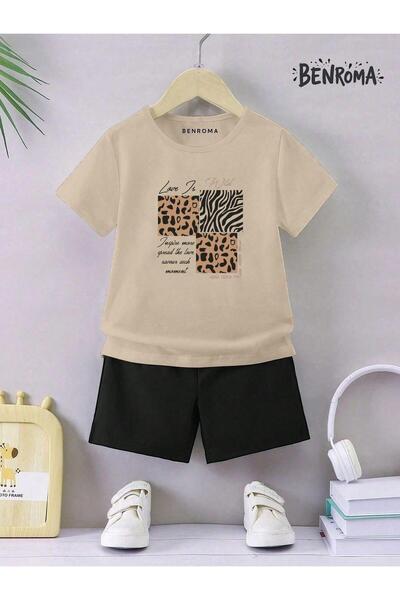 BENROMA Unisek dečiji šorc set - karakter štampan