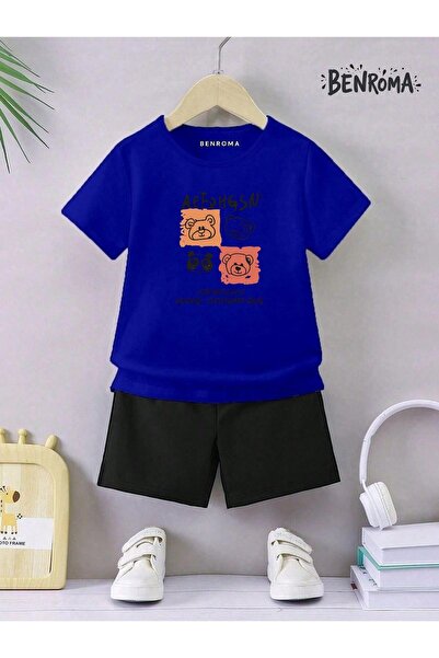 BENROMA Дитячі шорти унісекс з принтом на костюмі з персонажем