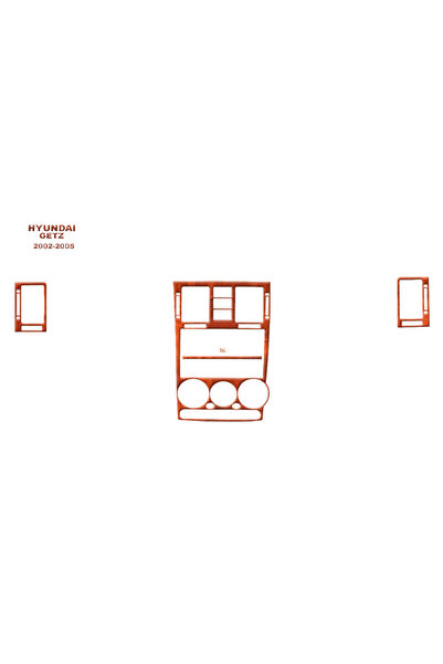 Marscockpitdesign هيونداي جيتز وحدة التحكم-توبوردو 2002-2005 4 قطع