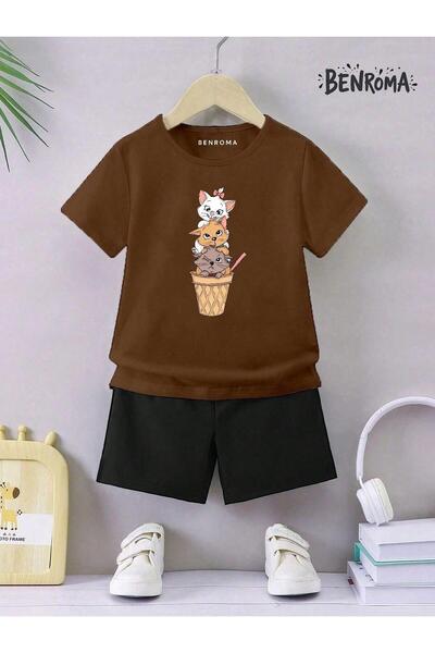 BENROMA Unisex set dječjih šortsa - Sa printom karaktera