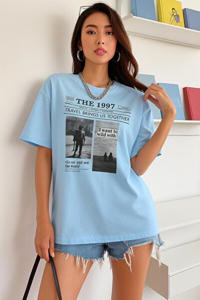 E-ROMA Tricou imprimat alb unisex The 1997