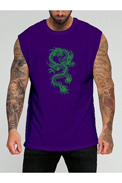 E-ROMA Tricou fără mâneci imprimat