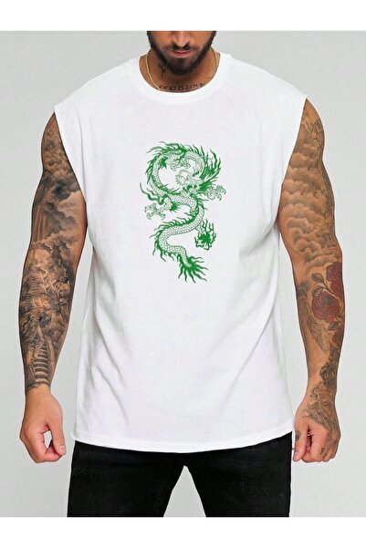 E-ROMA Tricou fără mâneci imprimat