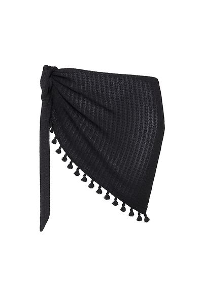 Eight Fashion Pareo Black Tassel Beach Wear