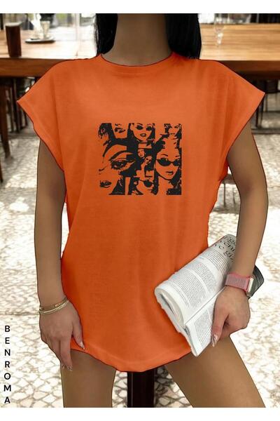 E-ROMA Majica bez rukava Štampana