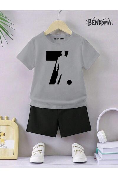 BENROMA ÇOCUK ŞORTLU TAKIM unisex KARAKTER BASKILI