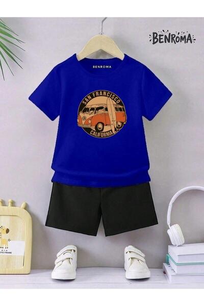 BENROMA Дитячі шорти унісекс з принтом на костюмі з персонажем