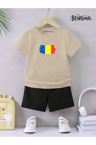 BENROMA Unisek dečiji šorc set - karakter štampan