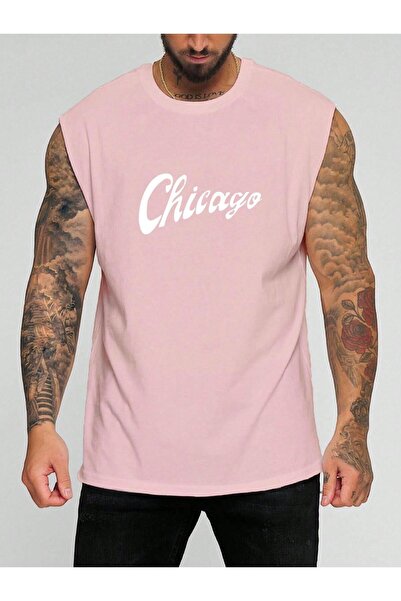 BENROMA Čikaška majica bez rukava sa printom