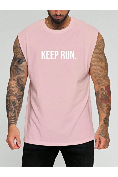 BENROMA Nastavi da trčiš. Štampano Majica bez rukava