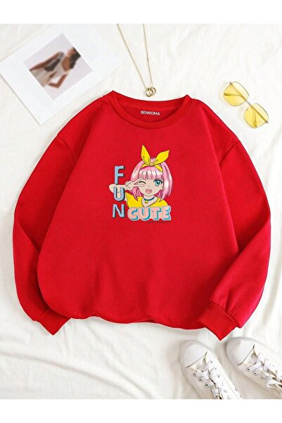 DM DOLCE MORE Hanorac unisex pentru copii, cu 3 fire, din bumbac pieptănat, c...