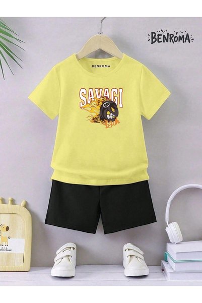 BENROMA Unisex set dječjih šortsa - Sa printom karaktera