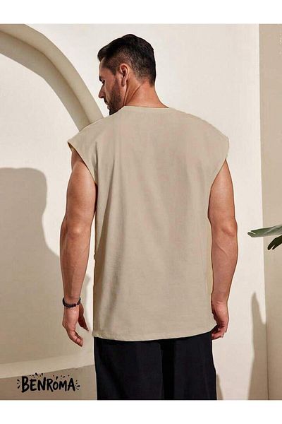 BENROMA In Cart 6 and Above Purchases Get 1 T-Shirt Gift - Sleeveless T-Shirt