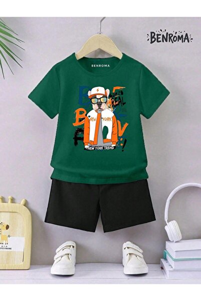 BENROMA Unisek dečiji šorc set - karakter štampan