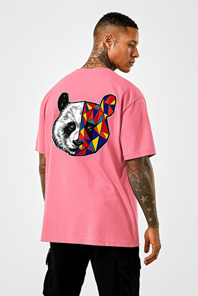 BENROMA Μαύρο μπλουζάκι με στάμπα Panda