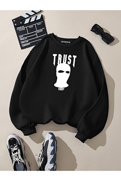 DM DOLCE MORE 3-нишка джърси унисекс детска блуза с принт на герой от Trust с качулка