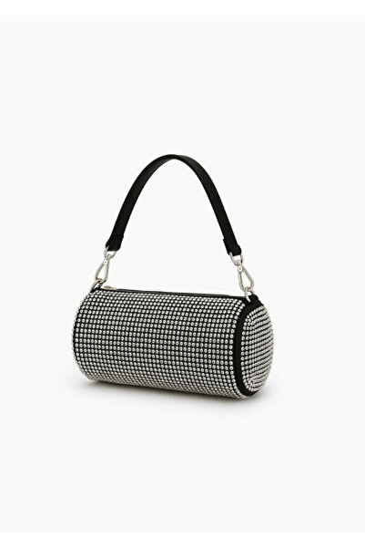 EBROU Жіноча преміум сумка з каменем, циліндрична, ручна та через плече