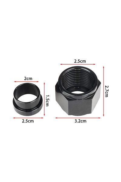 Choice AN12 AN4 AN6 AN8 AN10 AN12 Straight Hose Fittings 0 Degree AN4 1/4 AN6 3/8 AN8 1/2 AN10 5/8 AN12 3/4