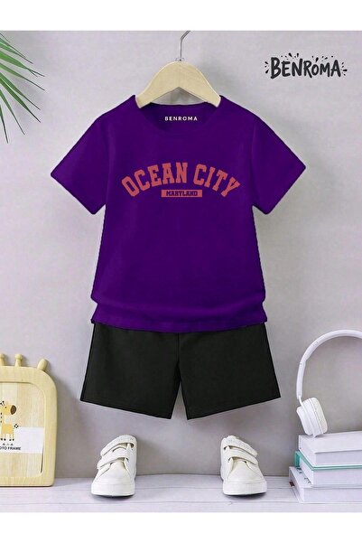 BENROMA Unisek dečiji šorc set - karakter štampan