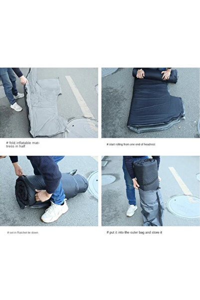 RELAXUS Tesla Model Y In-Car Inflatable Mattress and Pillow Set Pump Portable Rear Seat Sleeping Travel and Camping